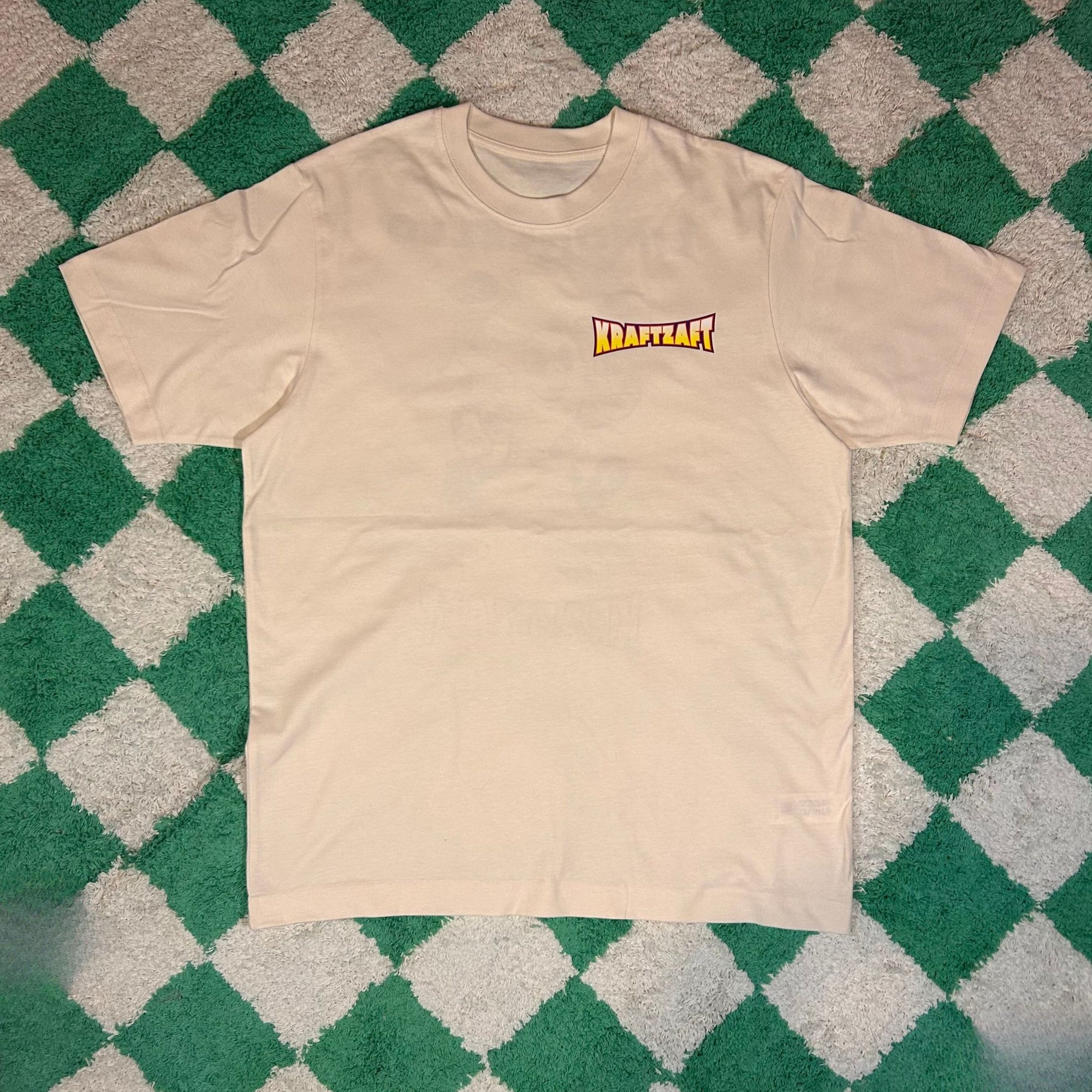 Oversized T-shirt - Off-White / Purple