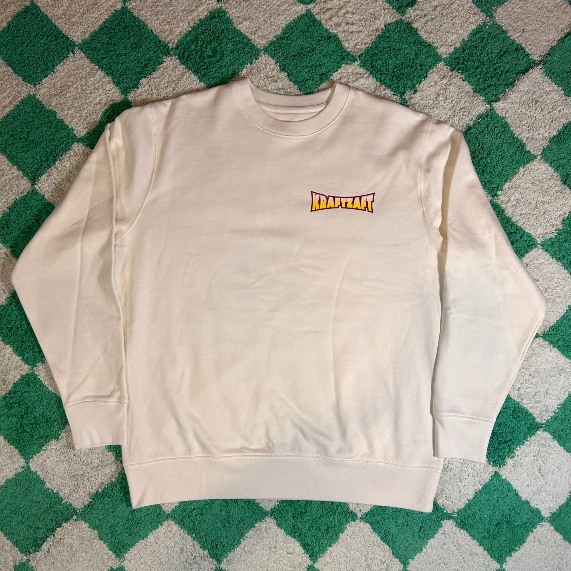 Longsleeve sweater - Off-White / Purple
